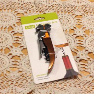 Corkscrew, True fantastic fox waiter's corkscrew, double-hinged stainless steel